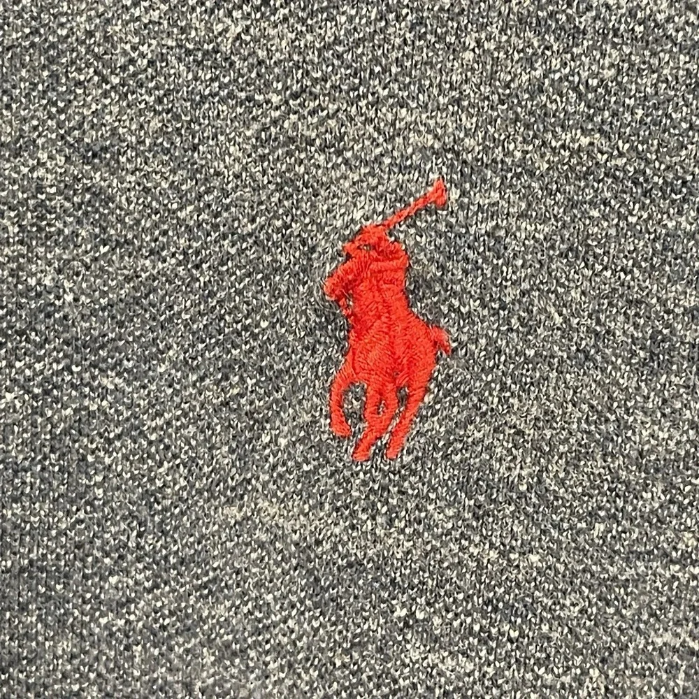 Ralph Lauren Men's Polo Shirt Classic Fit Blue Marled Red Pony Size XL